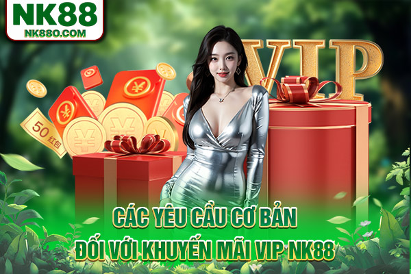 Các yêu cầu cơ bản đối với khuyến mãi VIP NK88